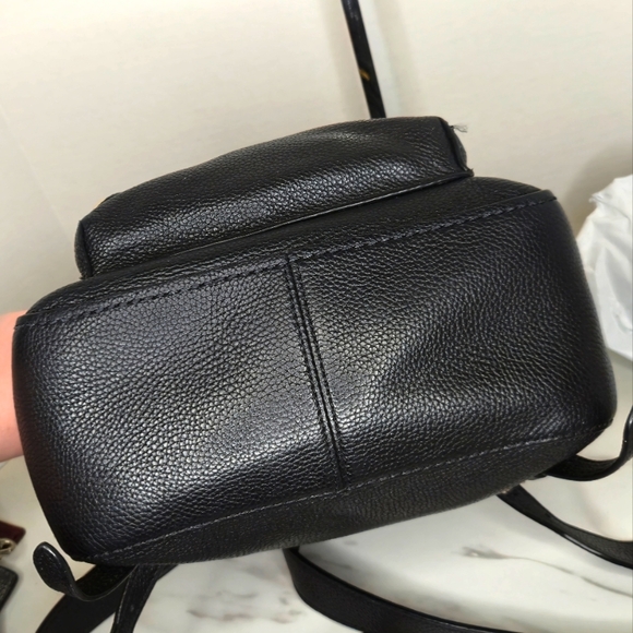 Coach Campus Backpack 23 Black Leather Small Backpack 31032 - Picture 13 of 14